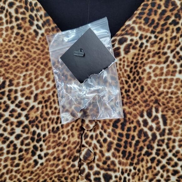 Worthington NWT Animal Print Sleeveless Blouse , Women's XXL - Picture 4 of 6